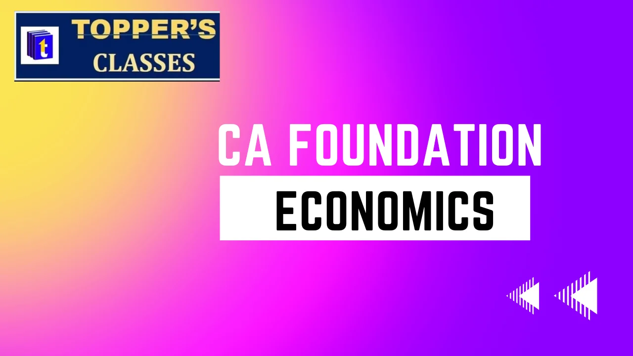 CA foundation economics