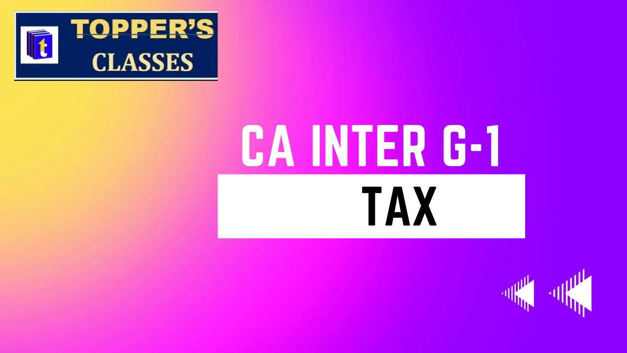 CA inter GR-1 TAX