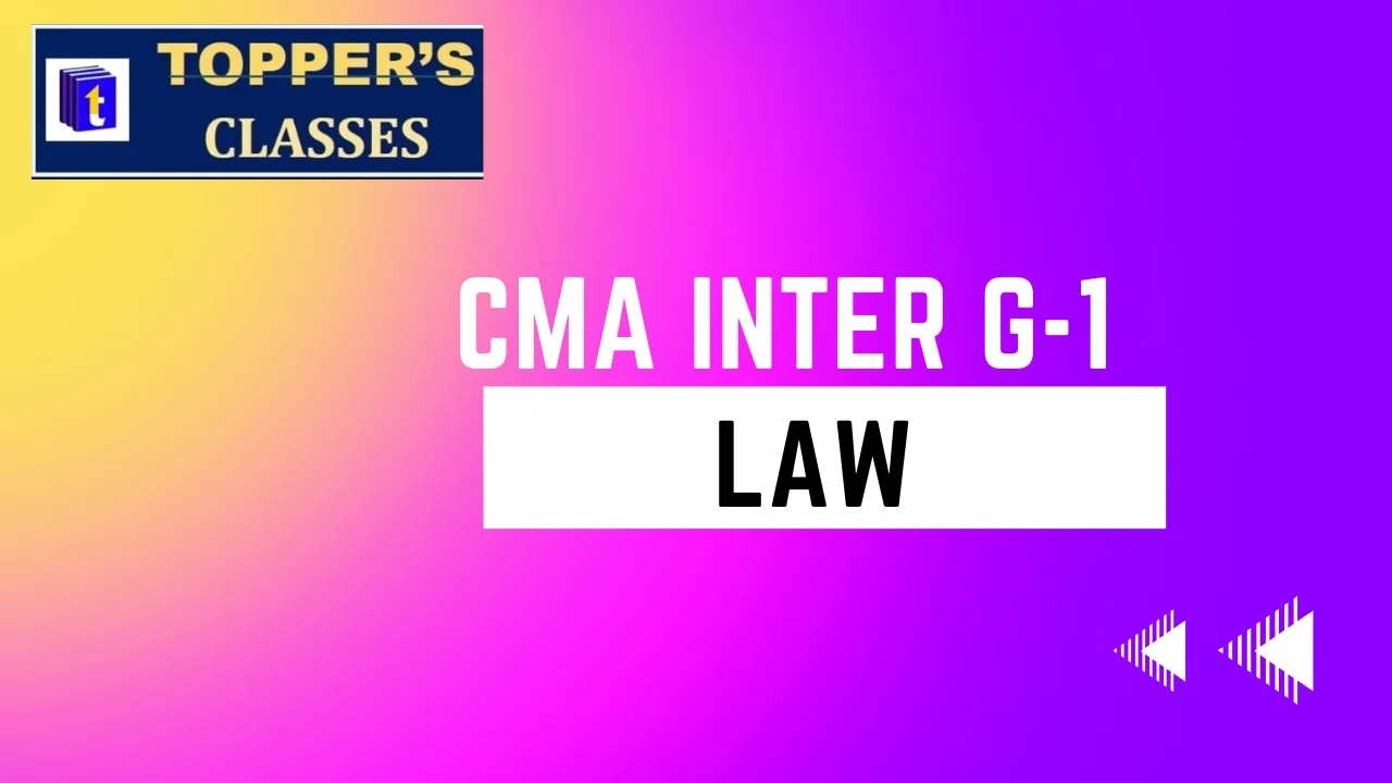CMA-INTER G-1 LAW