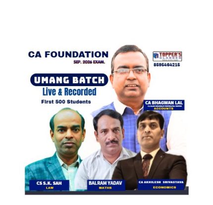 CA FOUNDATION SEP. 2026 ANDROID APP (LIVE @HOME)